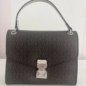 Guess top handle/crossbody bag logo/brown